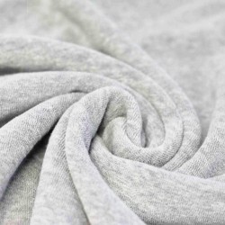 Tessuto Spugna Elastica Grigio Chiaro Melange