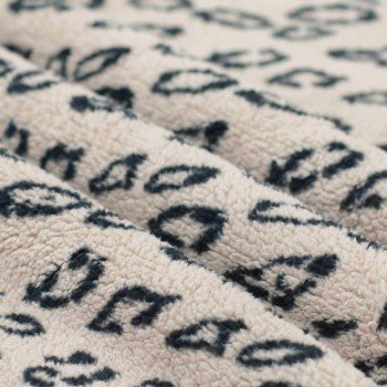 Luipaard Teddy Stof Licht Beige Luipaard Teddy Stof Licht Beige