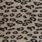 Leopard Teddystoff Dunkel Beige  - (Teddystoffe)