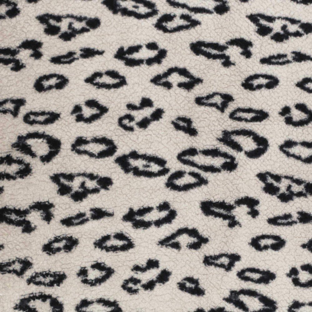 Leopard Teddystoff Hellbeige Leopard Teddystoff Hellbeige