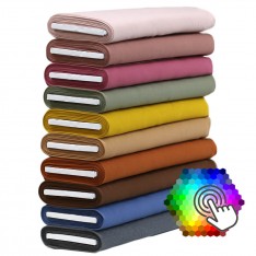 Rippstrick Jersey Stoff 10 Farben 6 Meter Paket 