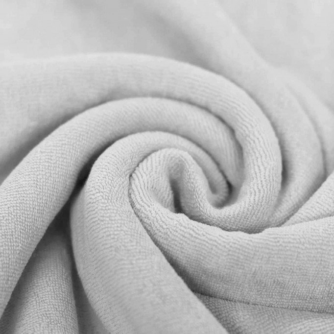Tessuto Spugna Elastica Grigio Chiaro - (Tessuto Spugna Elastica)