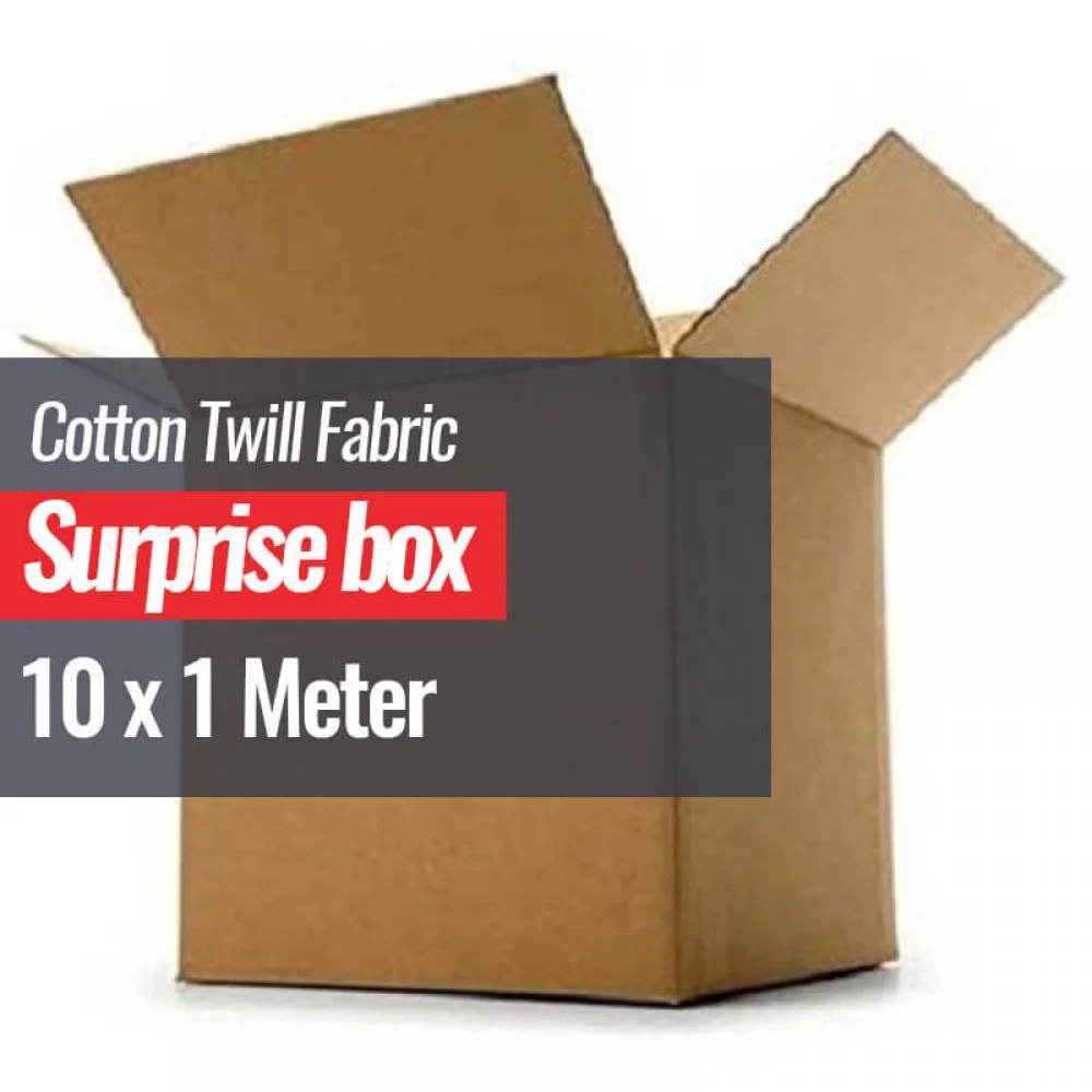 Tessuto Di Cotone Twill Scatola a Sorpresa 10 x 1 Metro Tessuto Di Cotone Twill Scatola a Sorpresa 10 x 1 Metro
