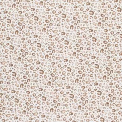 Baumwoll Popeline Digital - Leopardenmuster Hellbeige