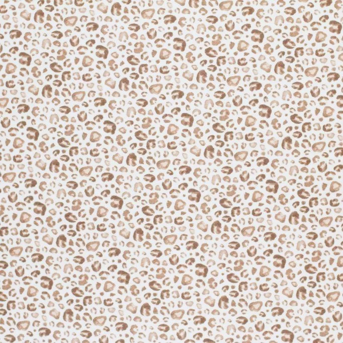 Jersey Coton Impression Numérique - Imprimé Léopard Beige Clair Jersey Coton Impression Numérique - Imprimé Léopard Beige Clair - (Jersey Coton Impression Numérique)