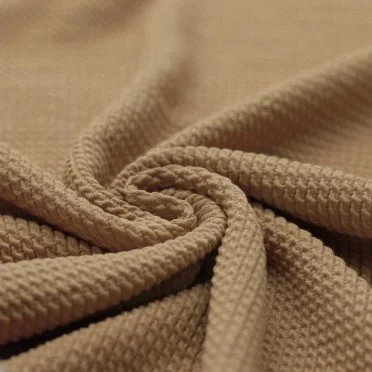 Mini Cable Jersey Fabric Cacao - (Jersey Fabrics)