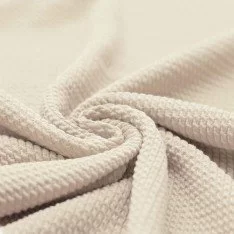 Mini Cable Jersey Fabric Natural Beige 