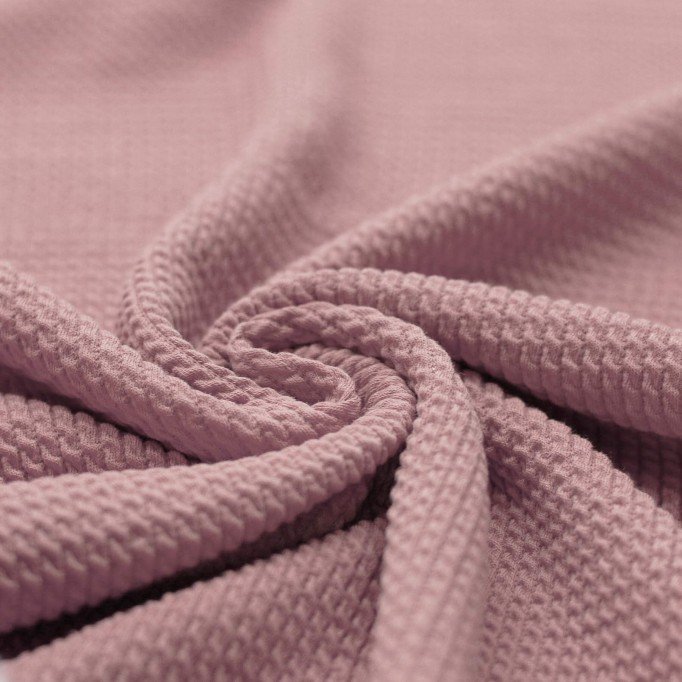 Mini Cable Jersey Fabric Old Pink - (Jersey Fabrics)