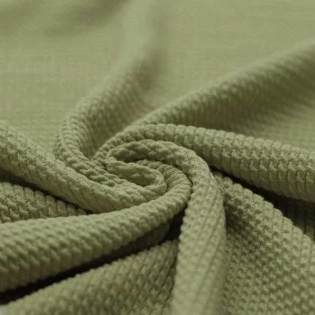 Mini Zopfmuster Jersey Stoff Olive Mini Zopfmuster Jersey Stoff Olive