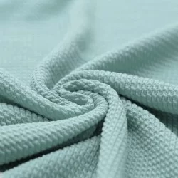Mini Zopfmuster Jersey Stoff Meer Grün Mini Zopfmuster Jersey Stoff Meer Grün