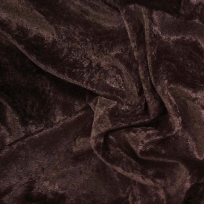 Tissu Panne De Velours Brun  - (Tissu Panne De Velours )