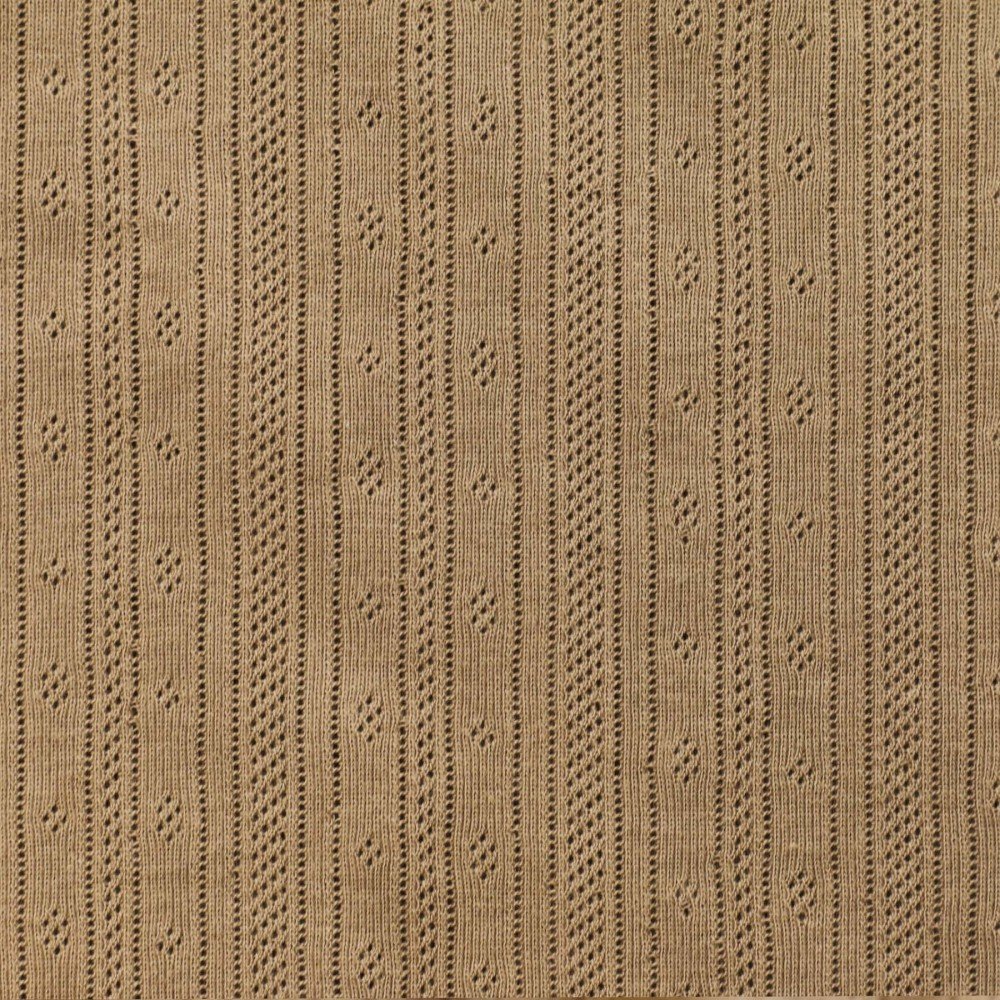 Jersey Pointoille (Rayures) Cacao Tissu Jersey Pointoille (Rayures) Cacao - (Tissus Jersey)