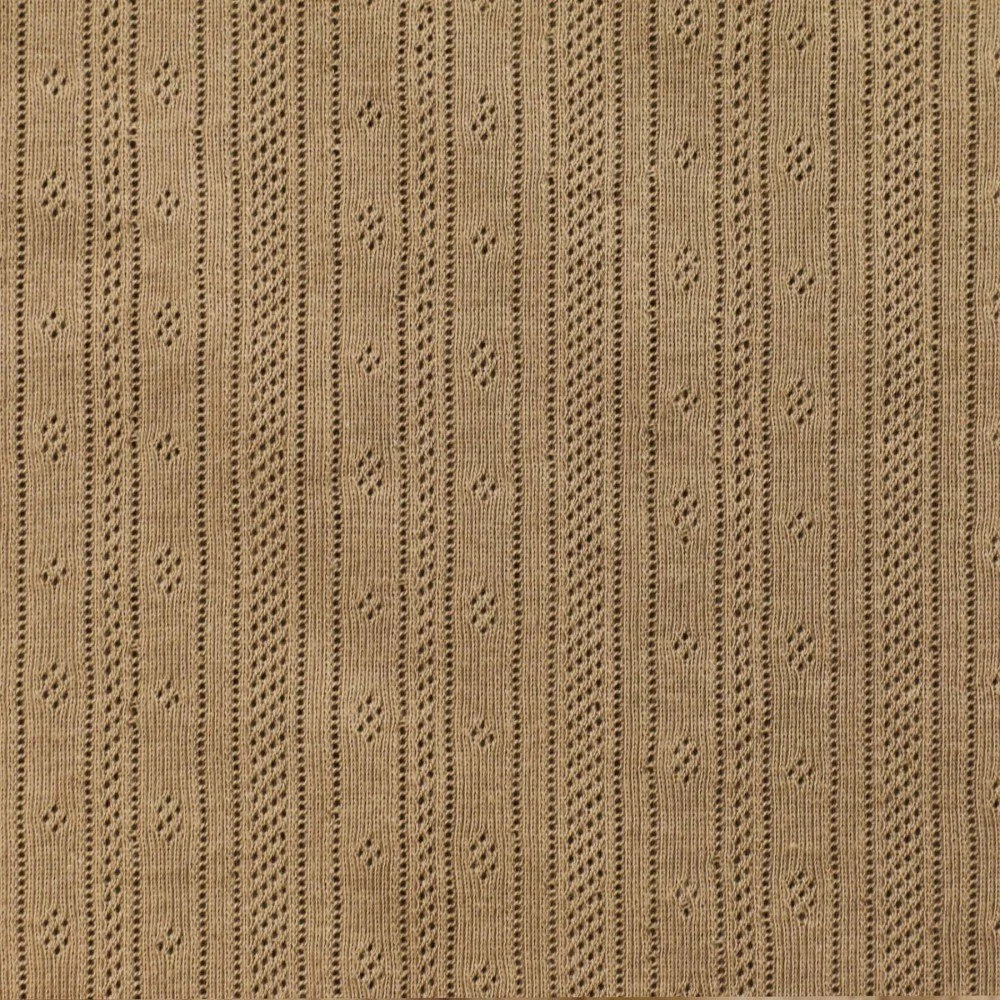 Tessuto A Maglia Pointoille (Strisce) Cacao - (Jersey Tessuti)