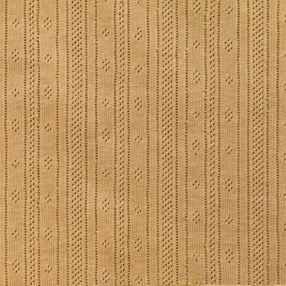 Jersey Pointoille (Rayures) Chameau Tissu Jersey Pointoille (Rayures) Chameau - (Tissus Jersey)
