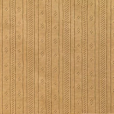 Pointelle Cotton Jersey Fabric (Stripes) Camel - (Jersey Fabrics)