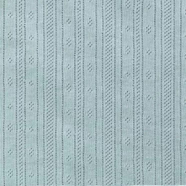 Pointelle Cotton Jersey Fabric (Stripes) Sea Green - (Jersey Fabrics)