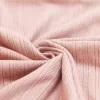 Pointelle Cotton Jersey Fabric (Stripes) Nude Pink