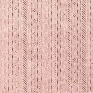 Pointoille Feinstrickjersey Stoff (Streifen) Nude Rosa - (Jersey Stoffe)