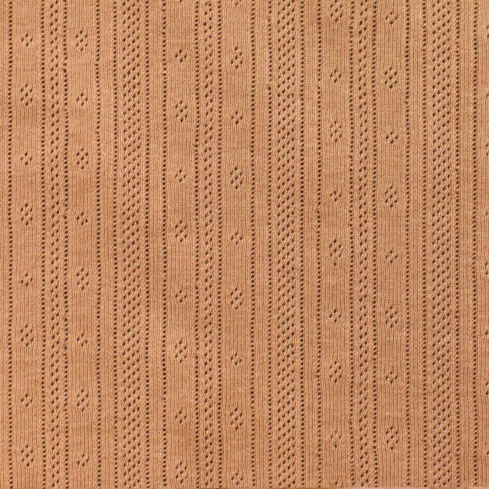 Tissu Jersey Pointoille (Rayures) Pêche - (Tissus Jersey)