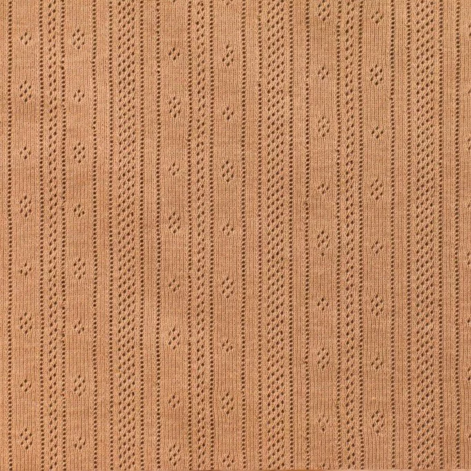 Tissu Jersey Pointoille (Rayures) Pêche - (Tissus Jersey)