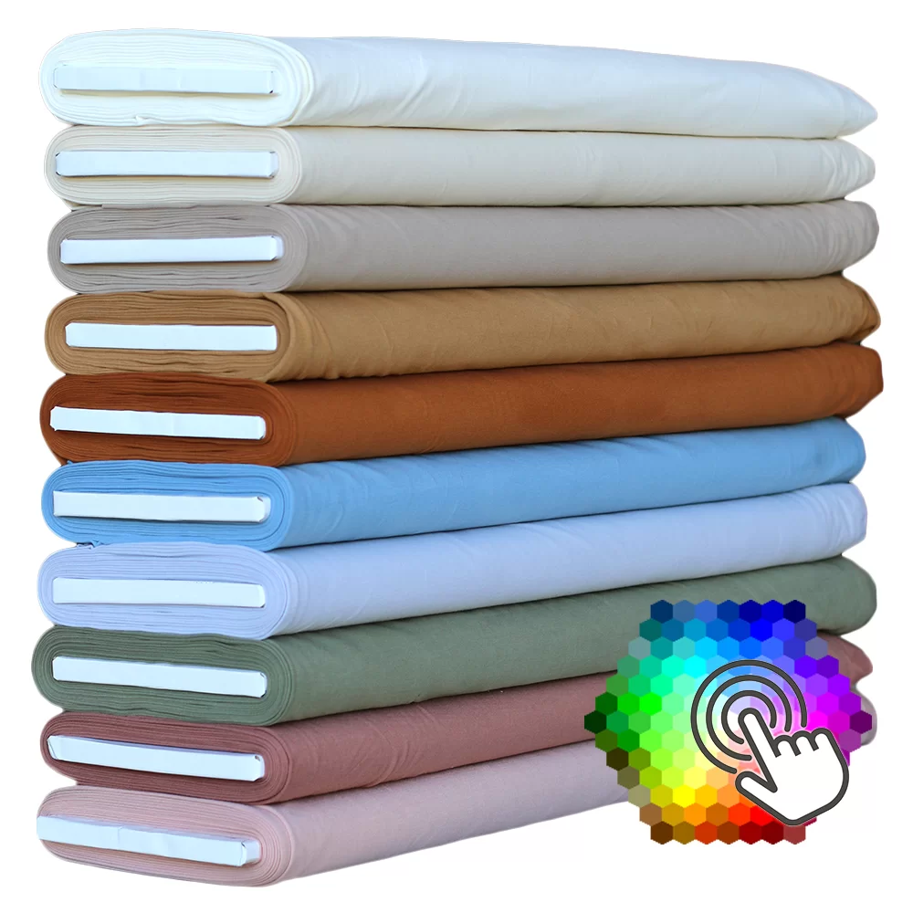 Bamboe Jersey Stof 10 Kleuren 6 Meter Pakket