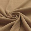 Tissu Maille Tricot Côtelé Cacao - (Tissus Jersey)