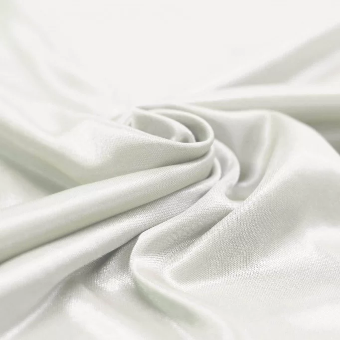Stretch Lining Fabric (Charmeuse) Ecru - (Stretch Lining Fabric )