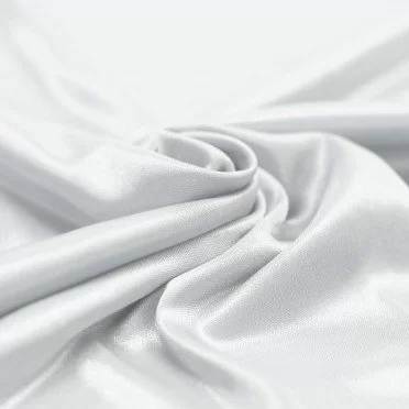 Stretch Lining Fabric (Charmeuse) White