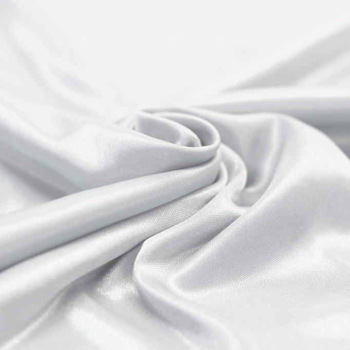Tessuto Per Fodere Elastico (Charmeuse) Bianco - (Tessuti Elastico Per Fodere)