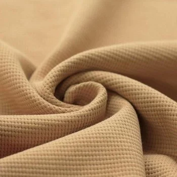 Tessuto Jersey Di Waffle Piqué Cammello Tessuto Jersey Di Waffle Piqué Cammello