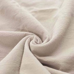 Tissu Coton Lavé Beige Clair