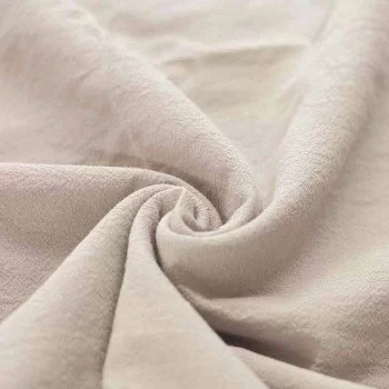 Tessuto Di Cotone Lavato Beige Chiaro Tessuto Di Cotone Lavato Beige Chiaro