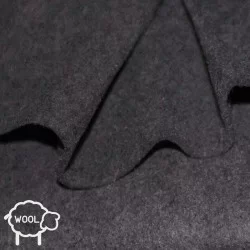 Wollfilz Stoff 3mm Dunkelgrau Meliert  Wollfilz Stoff 3mm Dunkelgrau Meliert