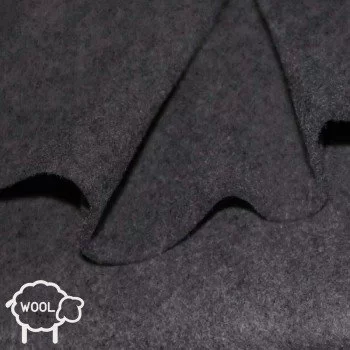 Wollfilz Stoff 3mm Dunkelgrau Meliert 