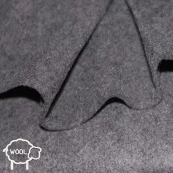 Wool Felt Fabric 3mm Grey Melange Wool Felt Fabric 3mm Grey Melange