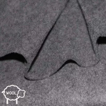 Wollfilz Stoff 3mm Grau Meliert 