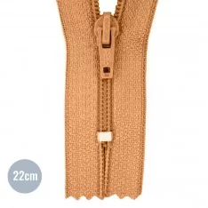 Japonrits YKK Kamel (086) 22CM Nylon Niet Deelbaar Japonrits YKK Kamel (086) 22CM Nylon Niet Deelbaar