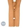 Cerniera Lampo Spirale YKK Cammello (086) 25CM Nylon Non Separabile