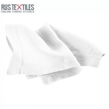 Tissu Lin Blanc  - (Tissu Lin lavé )
