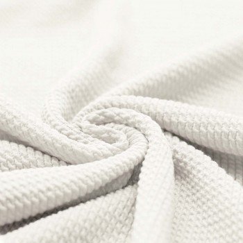 Mini Cable Jersey Fabric Ecru Mini Cable Jersey Fabric Ecru