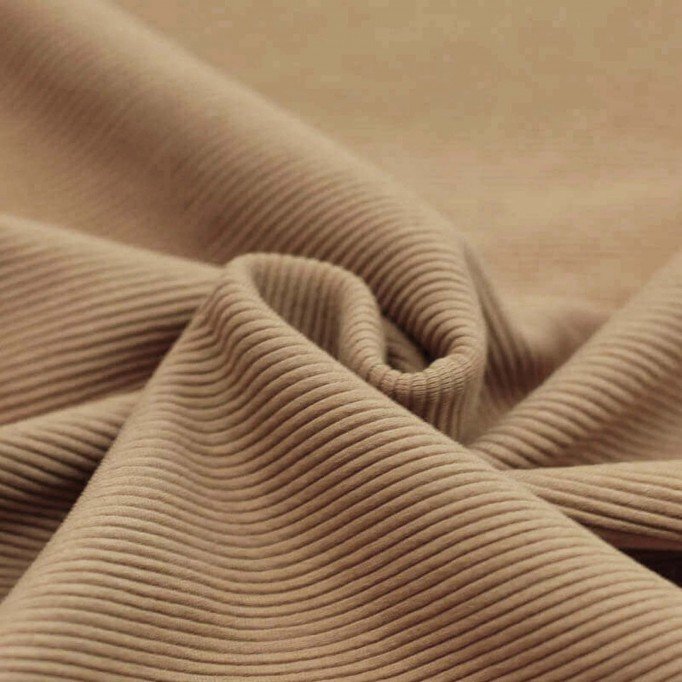 Ottoman Rib Jersey Fabric Cacao - (Jersey Fabrics)