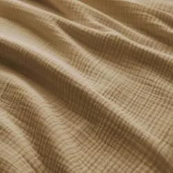 Tessuto Garza Di Cotone Pesante (Triple Layer) Cacao Tessuto Garza Di Cotone Pesante (Triple Layer) Cacao