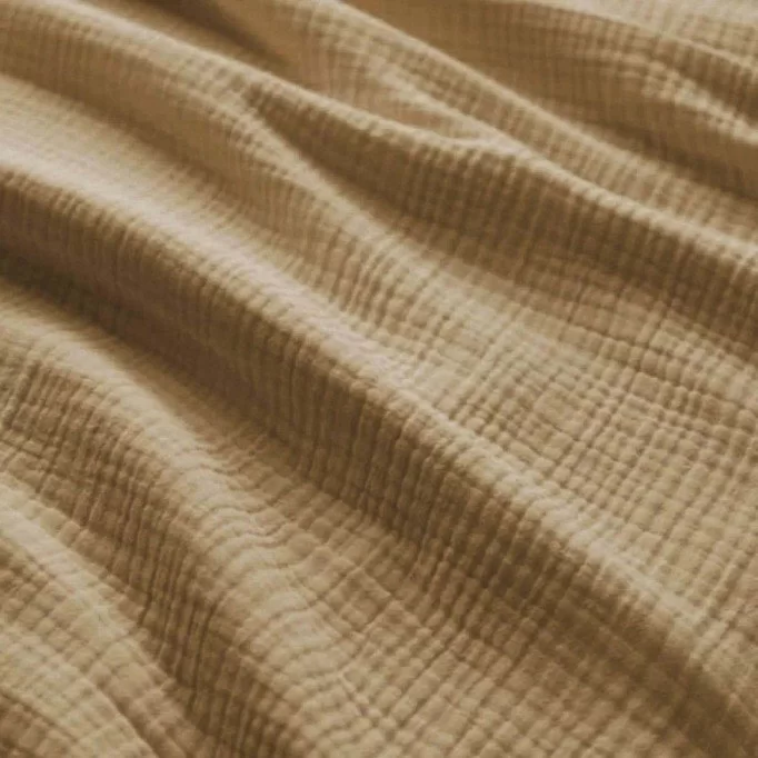 Heavy (Triple Layer) Cotton Gauze Fabric Cacao - (Deco Fabrics)