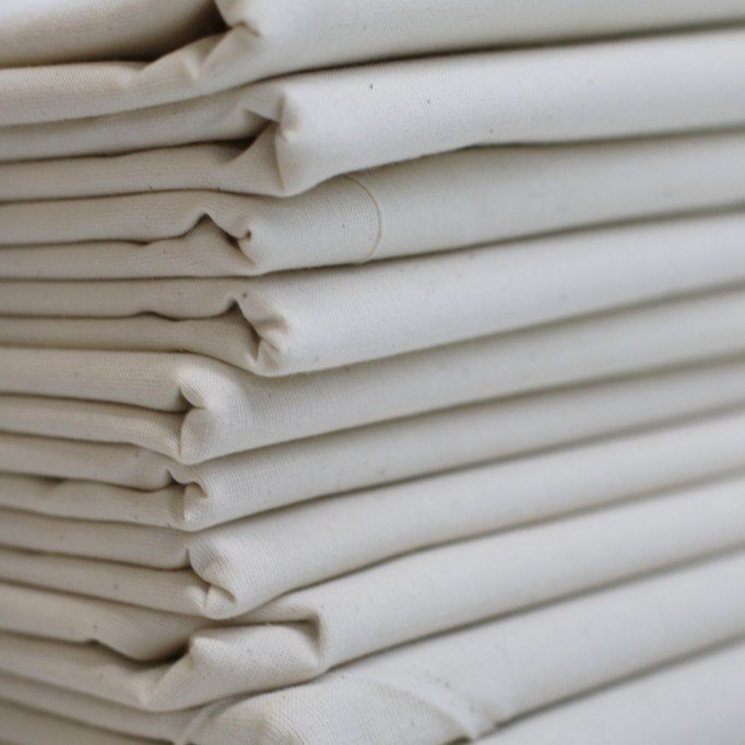 Unbleached Cotton Plain Weave Fabric Surprise Box 10 x 2 Meter - (Fabric Outlet)