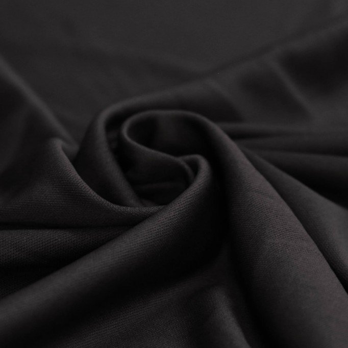 Tissu Tricot Doublure (Ban-Lon) Noir  - (Tissu Doublure Stretch )