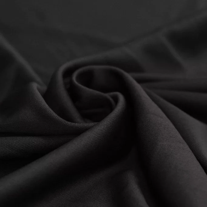 Tissu Tricot Doublure (Ban-Lon) Noir  - (Tissu Doublure Stretch )