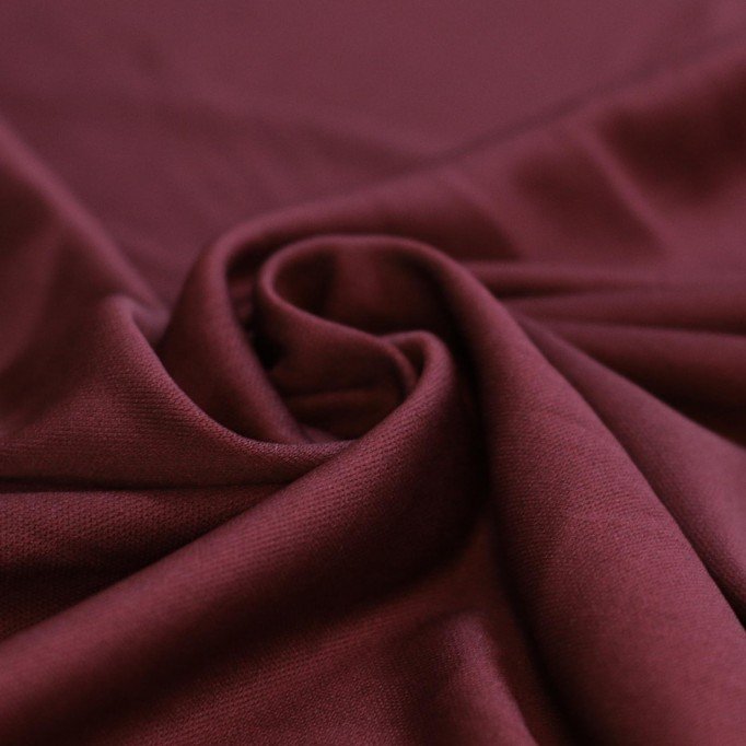 Tricot Lining Fabric (Ban-Lon) Bordeaux  - (Stretch Lining Fabric )