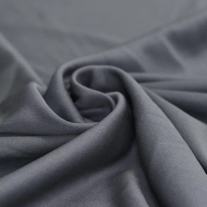 Tricot Lining Fabric (Ban-Lon) Dark Grey - (Stretch Lining Fabric )