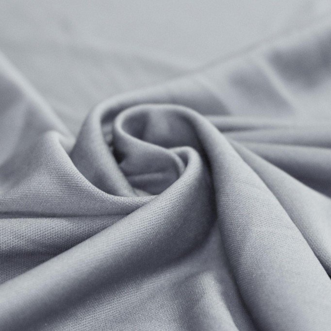 Tricot Lining Fabric (Ban-Lon) Grey - (Stretch Lining Fabric )