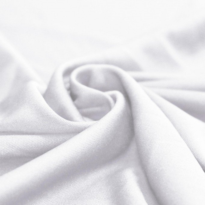 Tricot Voering Stof (Ban-Lon) Wit - (Stretch Voering)
